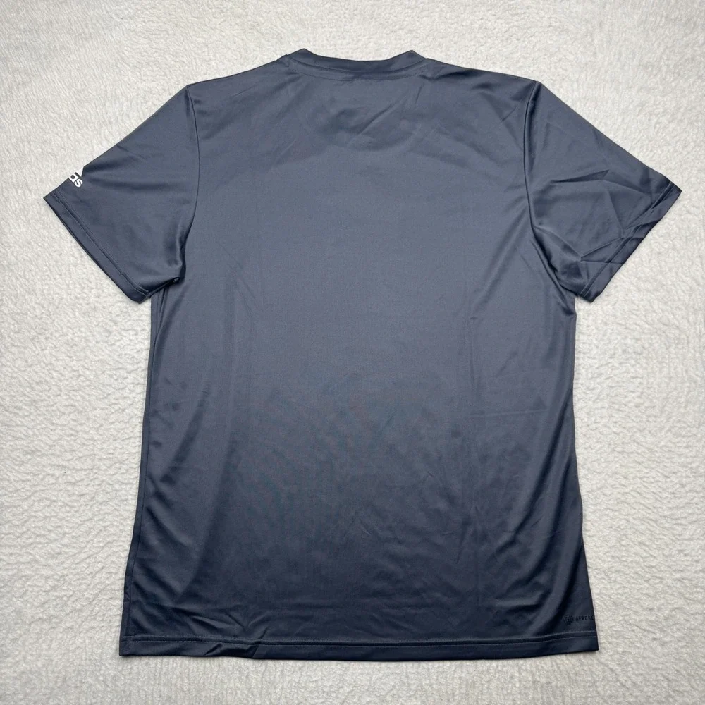 NWT Adidas ClimaTech Aeroready Short Sleeve Athletic‎ T-Shirt Gray Men's Size L